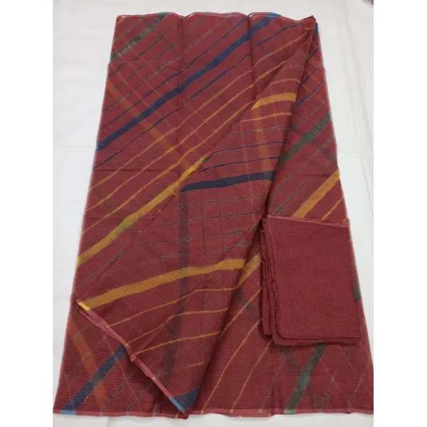 Chestnut_Cotton_Kota_Doria_Brown_Saree_Handcrafted