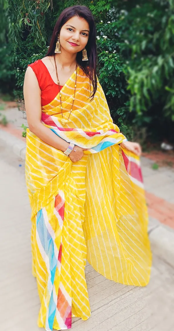 Mustard_Cotton_Kota_Doria_Yellow_Saree_Handcrafted