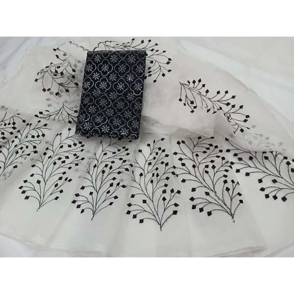 Classic_Kota_Doria_Cotton_Bel_Embroidery_White_Saree_Handdyed