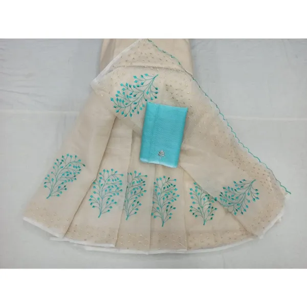 Earthy_Kota_Doria_Cotton_Bel_Embroidery_White_Saree_Handdyed