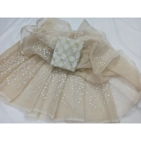 Vivid_Kota_Doria_Cotton_Bel_Embroidery_Beige_Saree_Handdyed