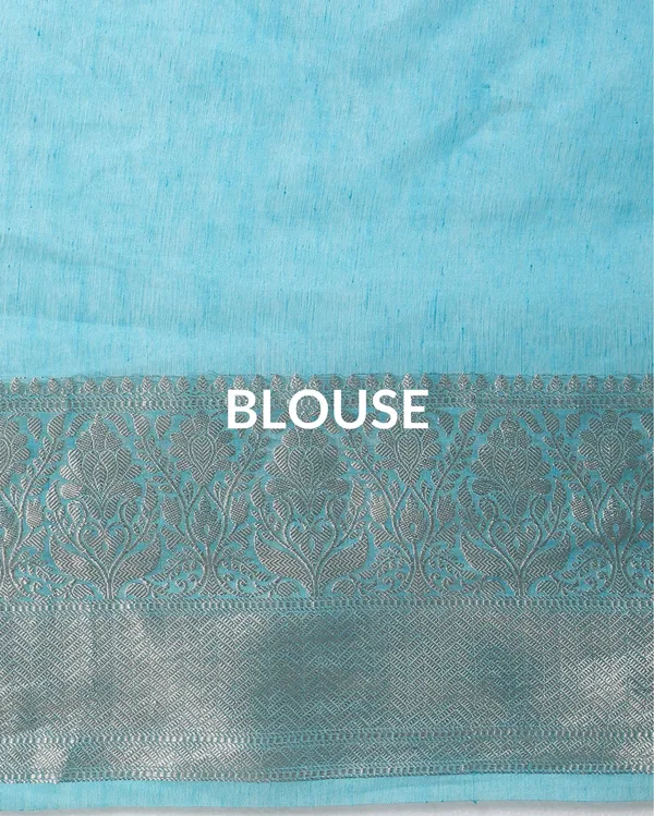 Modern_Banarasi_Silk_Linen_Blue_Handloom_Saree