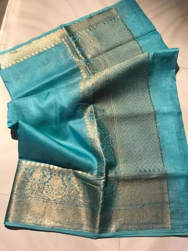 Modern_Banarasi_Silk_Linen_Blue_Handloom_Saree
