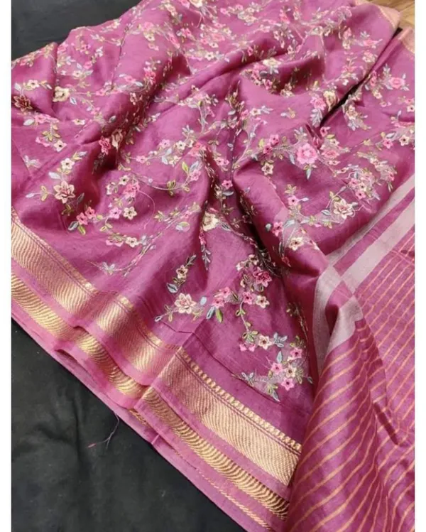 Poetic_Silk_Linen_Embroidered_Pink_Saree