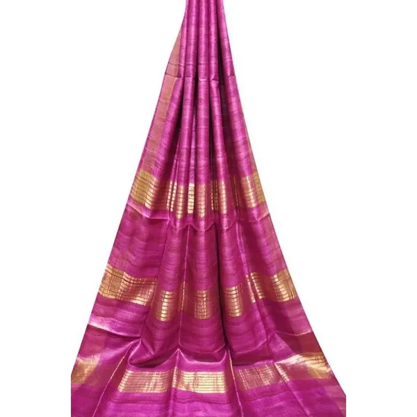 Silkmark_Ghicha_Tussar_Silk_Pink_Saree