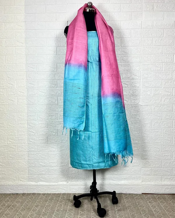 Handdyed_Katan_Silk_Blue_&_Pink_Contrast_Suit