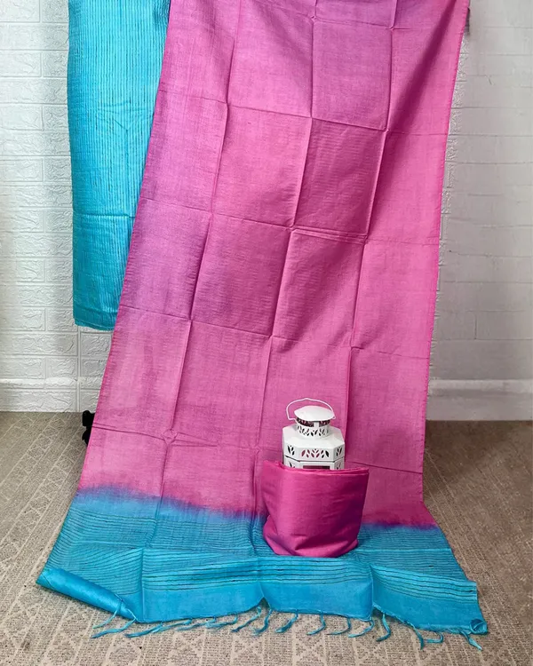 Handdyed_Katan_Silk_Blue_&_Pink_Contrast_Suit