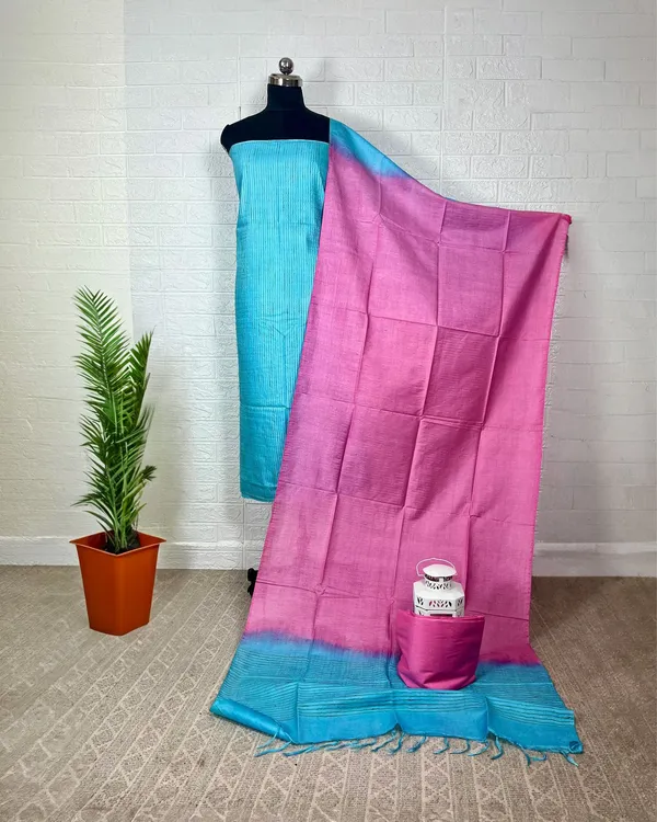Handdyed_Katan_Silk_Blue_&_Pink_Contrast_Suit