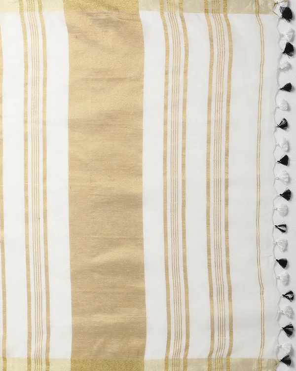 Lively_Handwoven_Pure_Linen_White_Saree