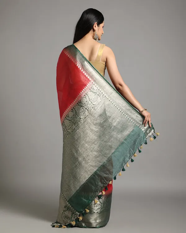 Bright_Banarasi_Silk_Linen_Red_Handloom_Saree