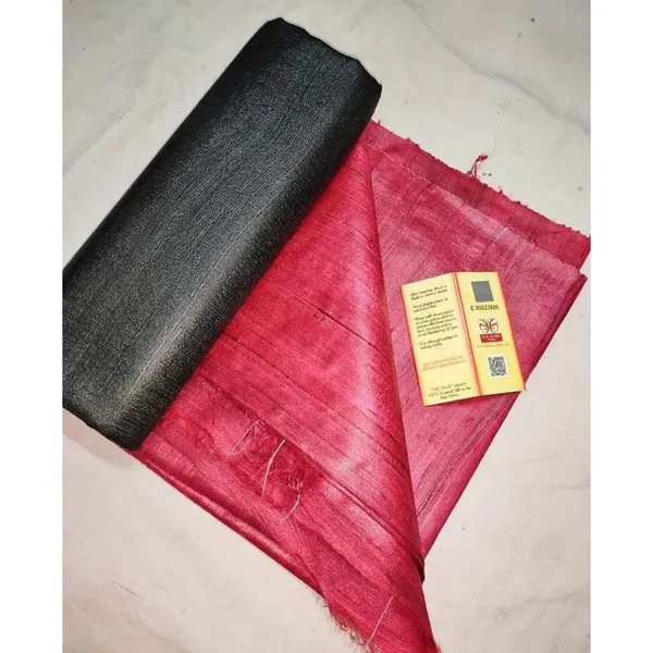 Silkmark_Ghicha_Tussar_Evocative_Red_Saree