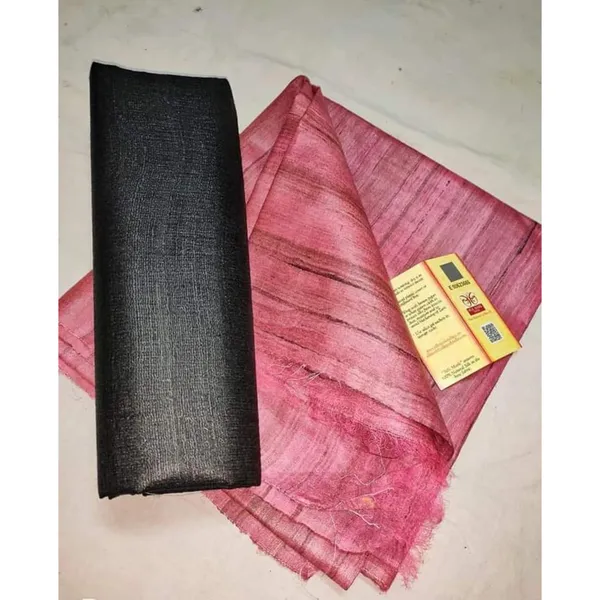 Silkmark_Ghicha_Tussar_Enigmatic_Saree_Pink