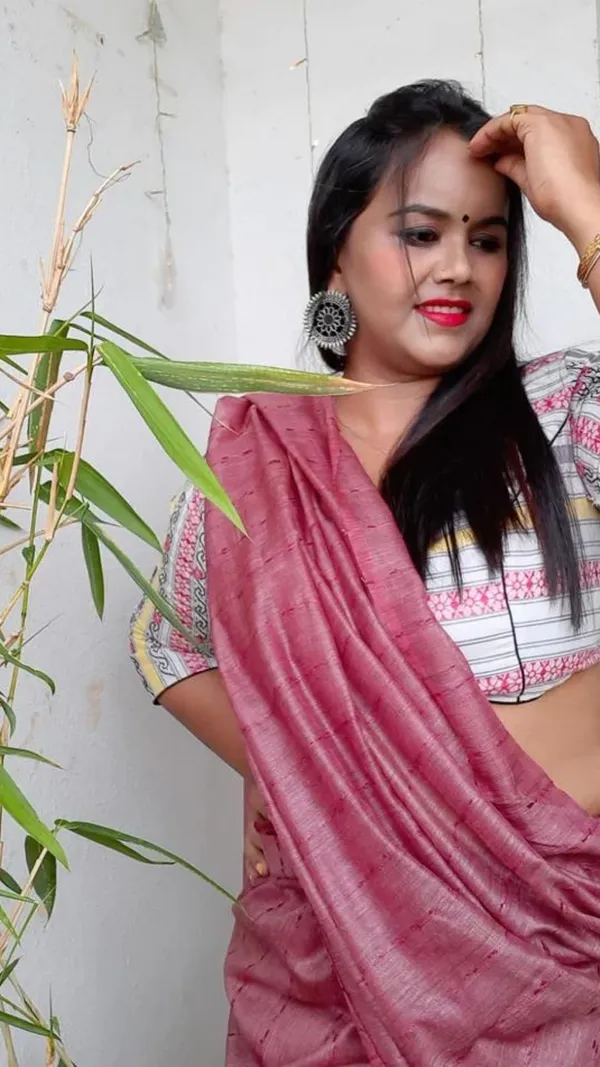 Impressive_Bansbara_Tussar_Silk_Handloom_Purple_Saree