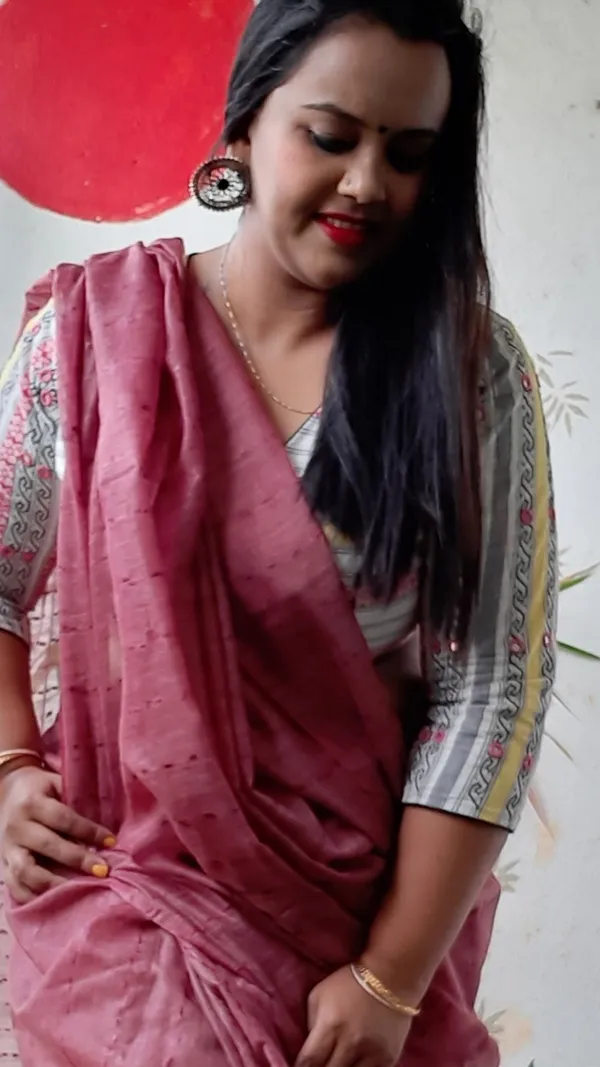 Impressive_Bansbara_Tussar_Silk_Handloom_Purple_Saree