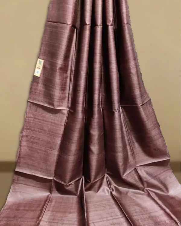 Silkmark_Ghicha_Tussar_Illuminating_Brown_Saree