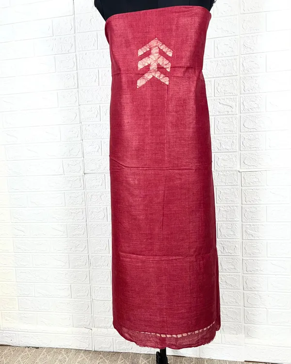 Dazzling_Khadi_Cotton_Wax_Batik_Hand_Dyed_Red_Suit