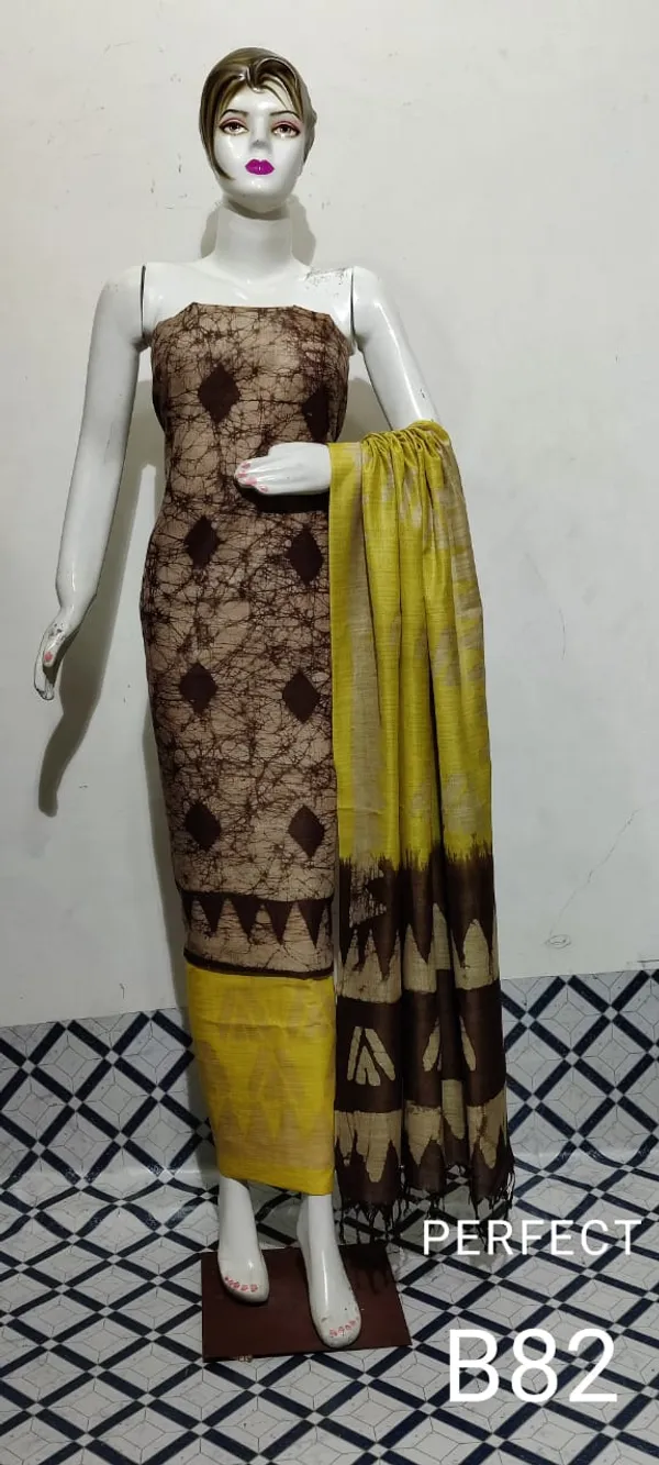 Luminous_Khadi_Cotton_Wax_Batik_Hand_Dyed_Brown_Suit