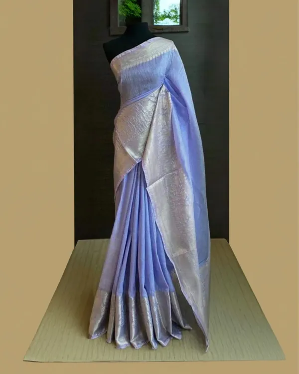 Shining_Banarasi_Silk_Linen_Handloom_Blue_Saree