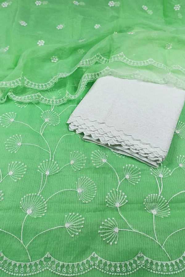 Embroidered_Quaint_Kota_Doria_Green_Suit_(Top+Bottom+Dupatta)