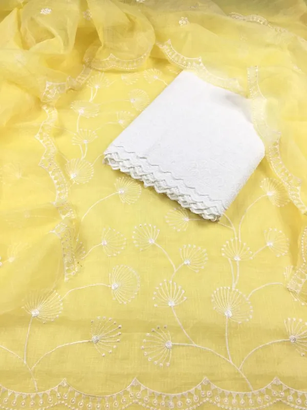 Embroidered_Kota_Doria_Yellow_Suit_(Top+Dupatta+Bottom)