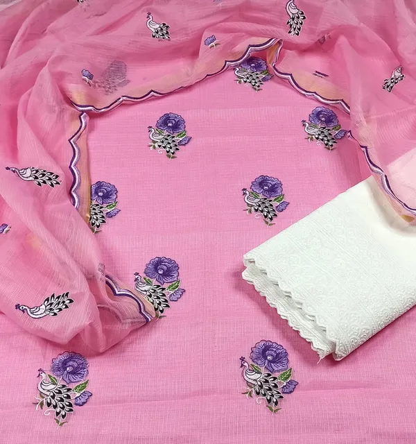 Embroidered_Lucid_Kota_Doria_Pink_Suit_(Top+Bottom+Dupatta)