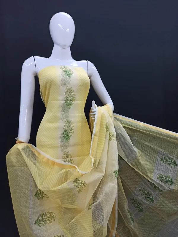 Textured_Kota_Doria_Yellow_Suit_Handblock_Print