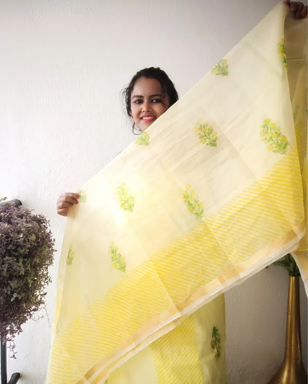 Textured_Kota_Doria_Yellow_Suit_Handblock_Print