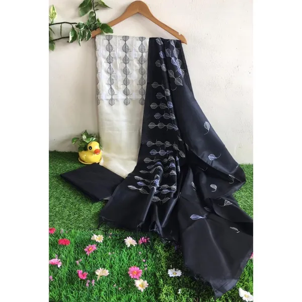 Katan_Silk_Embroidered_White_&_Black_Suit