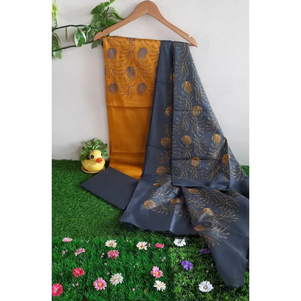 Katan_Silk_Embroidered_Orange_&_Blue_Suit