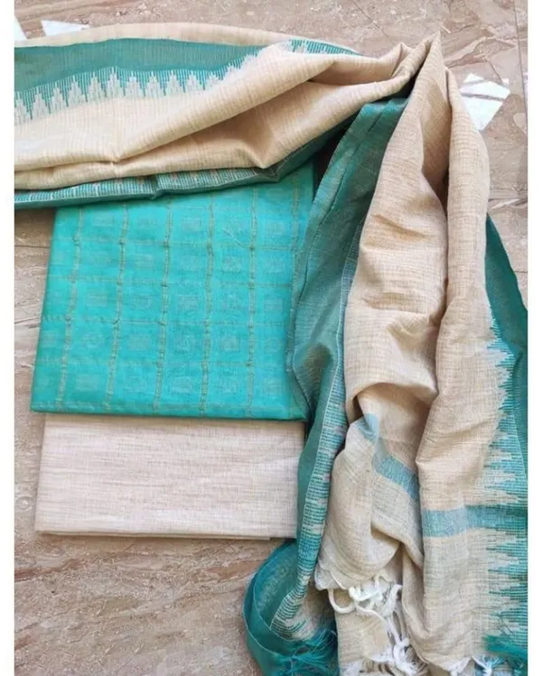 Blissful_Khadi_Cotton_Handcrafted_Blue_Suit