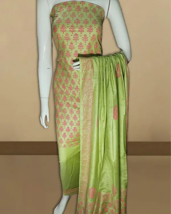 Katan_Silk_Stunning_Blockprint_Green_Suit