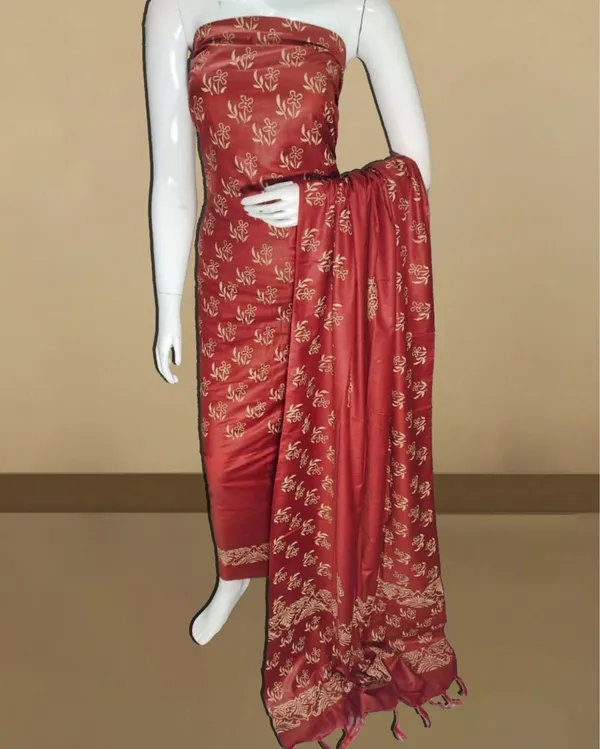 Katan_Silk_Blushing_Blockprint_Red_Suit