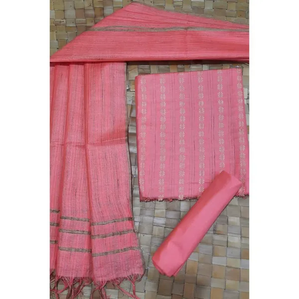 Katan_Silk_Pastoral_Handcrafted_Peach_Suit