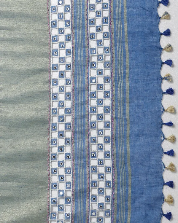 Lively_Pure_Linen_Hand_Cutwork_Design_Blue_Saree