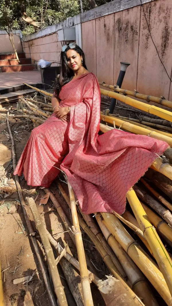 Katan_Dupion_Silk_Pink_Saree_Handcrafted