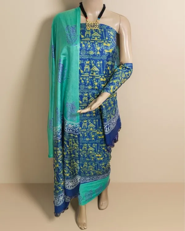 Katan_Silk_Oceanic_Blockprint_Blue_Suit