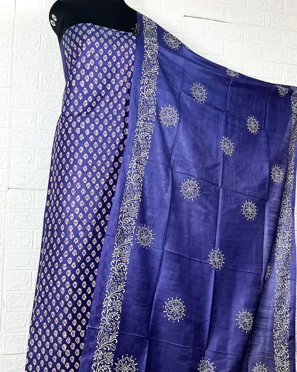 Katan_Silk_Alluring_Blockprint_Blue_Suit