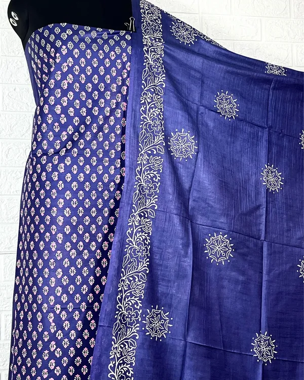 Katan_Silk_Alluring_Blockprint_Blue_Suit