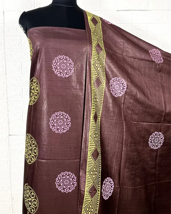 Katan_Silk_Earthy_Blockprint_Brown_Suit