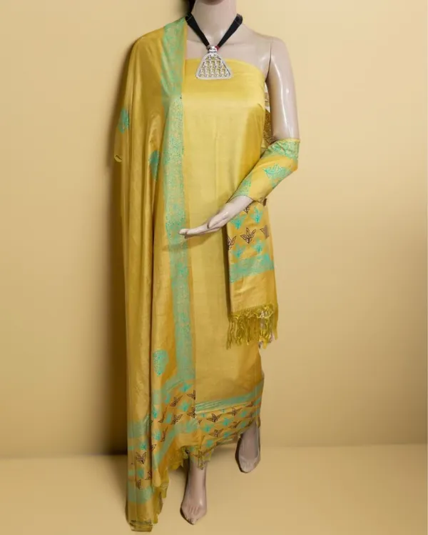 Katan_Silk_Dynamic_Blockprint_Yellow_Suit