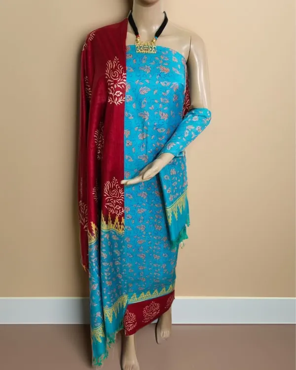 Katan_Silk_Vibrant_Blockprint_Sky_Blue_Suit