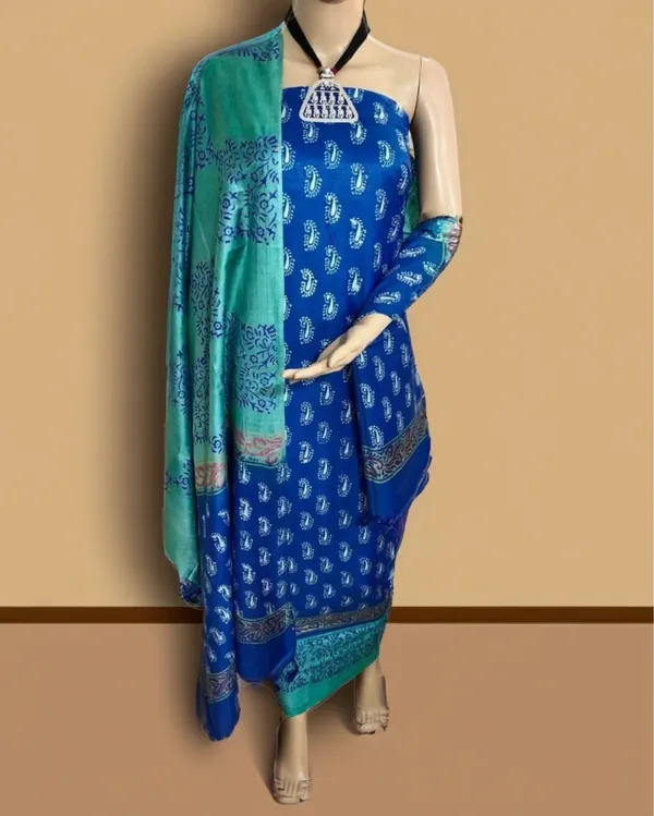 Katan_Silk_Poised_Blockprint_Blue_&_Green_Suit