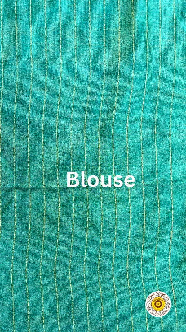 Handcrafted_Kota_Silk_Green_Plain_Saree