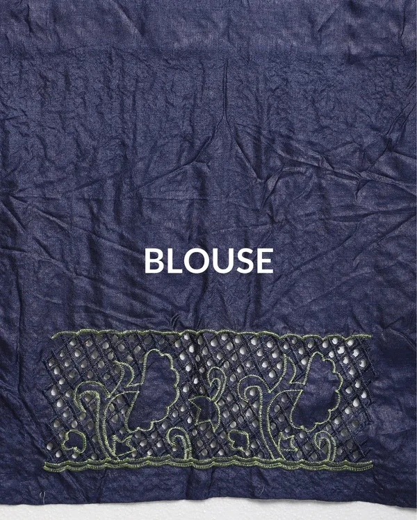 Silkmark_Certified_Lucid_Pure_Tussar_Cutwork_Green_Saree
