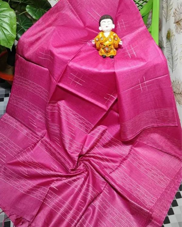 Katan_Violet_Silk_Saree_Handcrafted