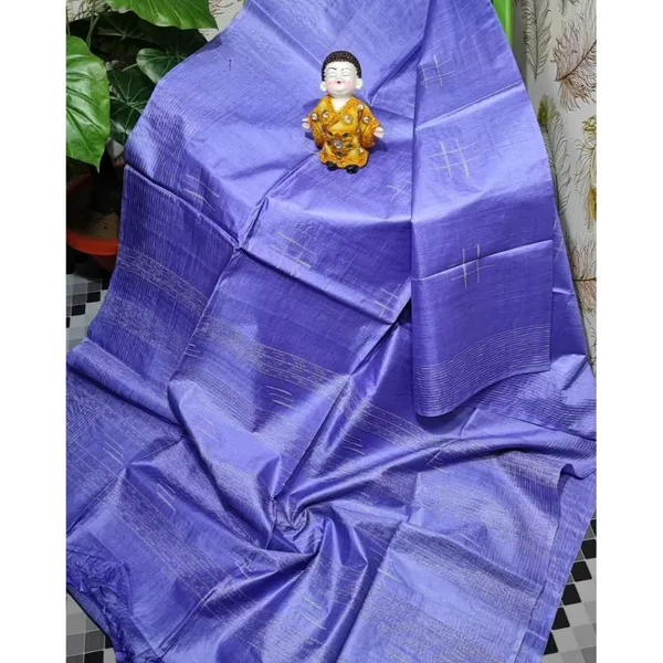 Katan_Slate_Blue_Silk_Saree_Handcrafted