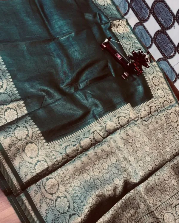 Lucid_Banarasi_Silk_Linen_Gray_Handloom_Saree