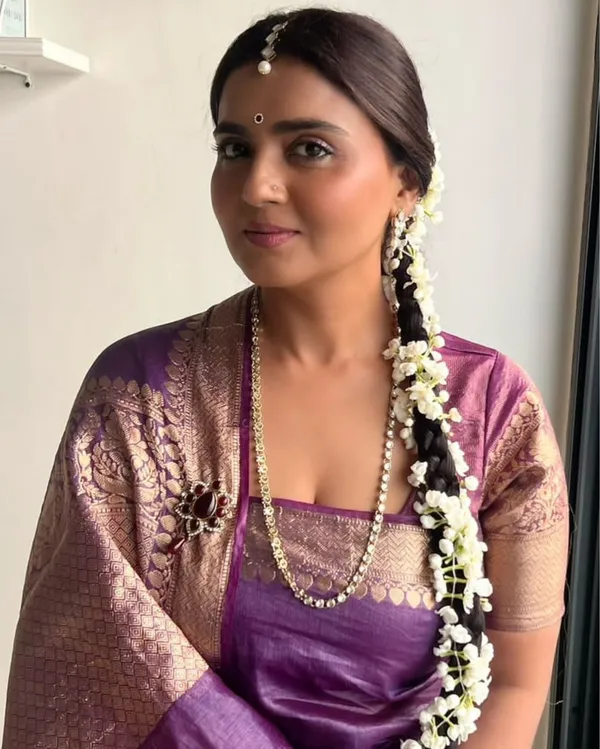Dynamic_Banarasi_Silk_Linen_Purple_Handloom_Saree