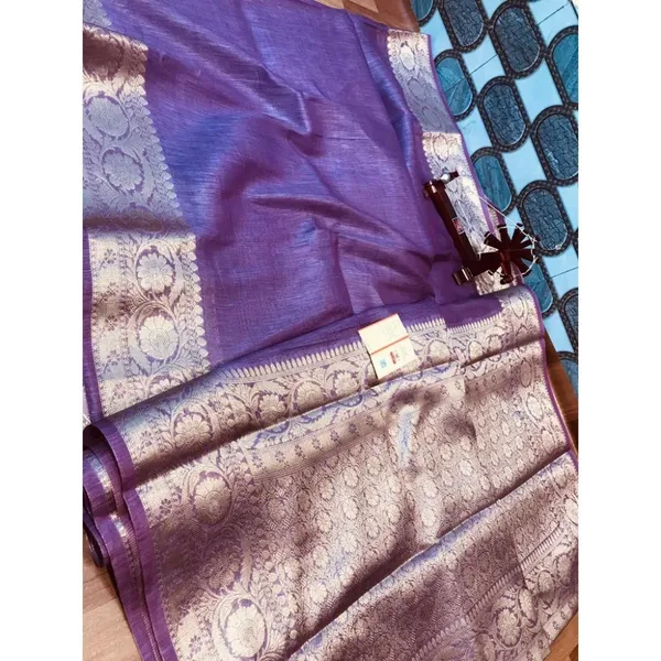 Dynamic_Banarasi_Silk_Linen_Purple_Handloom_Saree