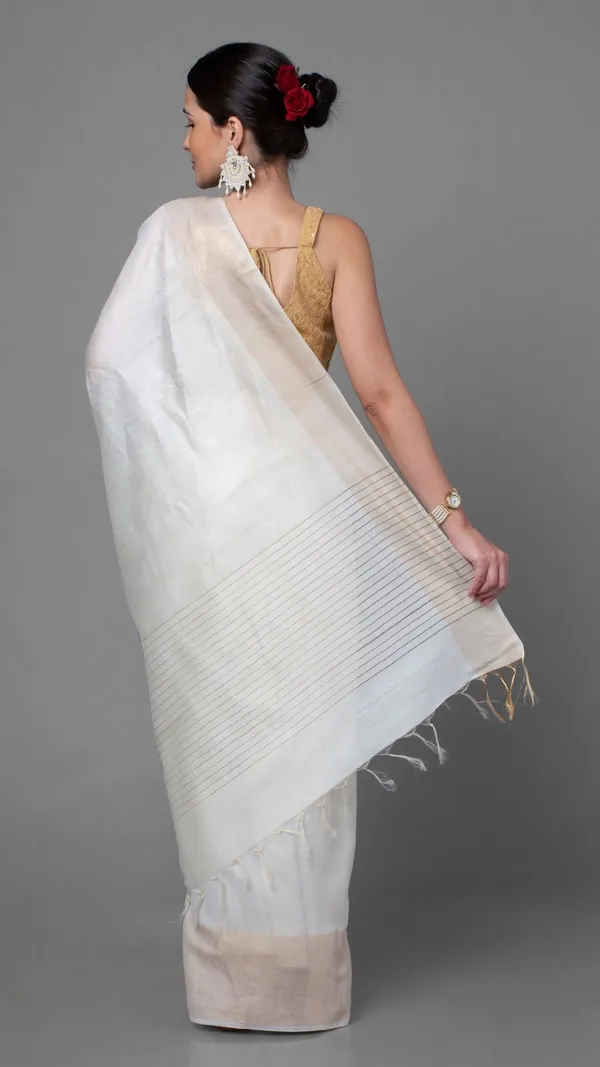Silkmark_Muga_Tussar_Silk_White_Saree